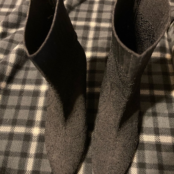 Black Stiletto Sock Boots. - Picture 4 of 5